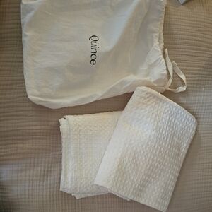 Quince Luxe Honey Comb King Sham Set